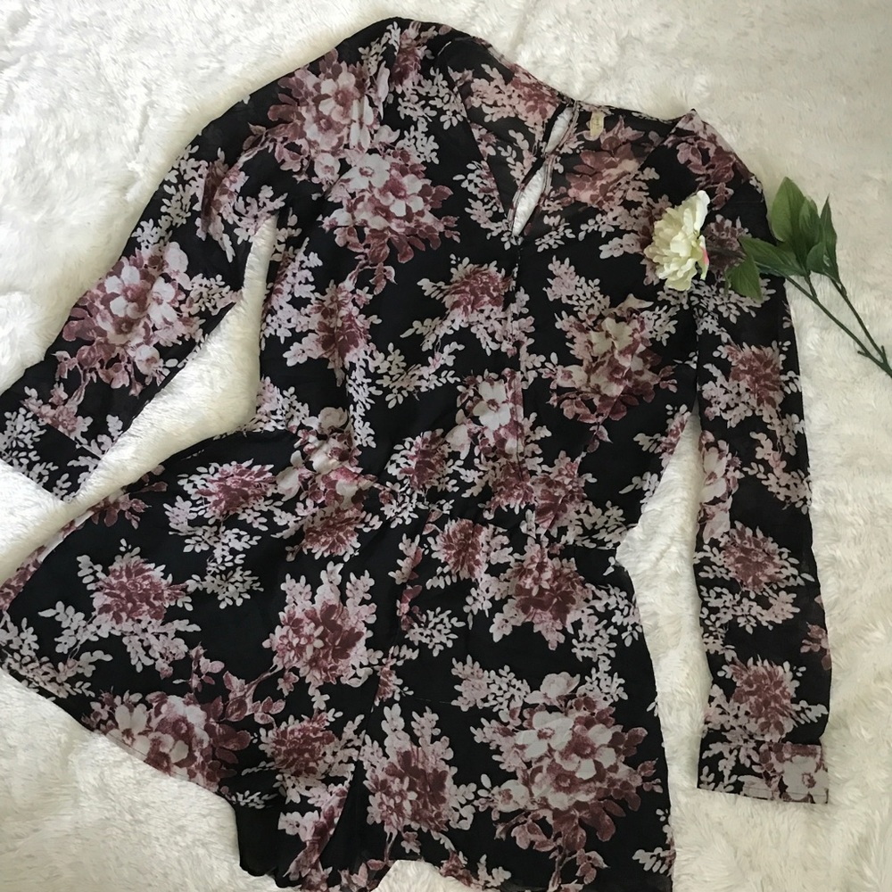 Free People Floral Romper